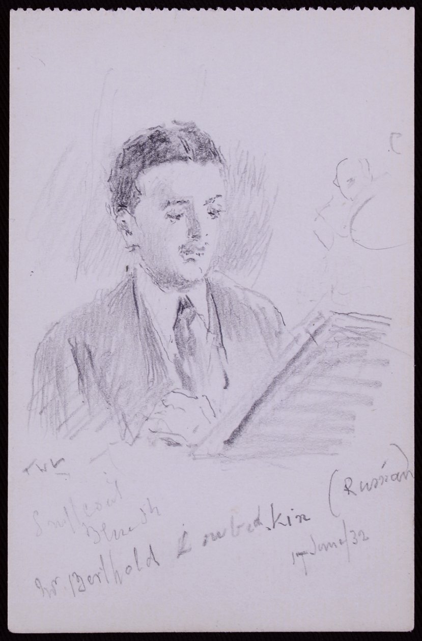 Portrett av Berthold Lubetkin av Francis Wilfred Lawson