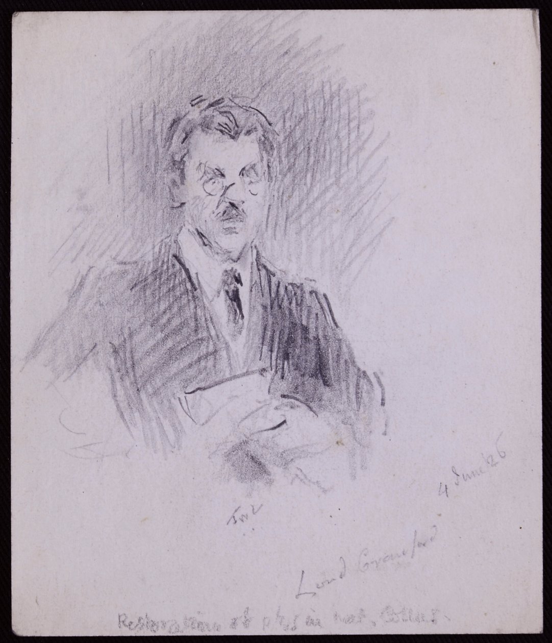 Portrett av jarl av Crawford og Balcarres av Francis Wilfred Lawson