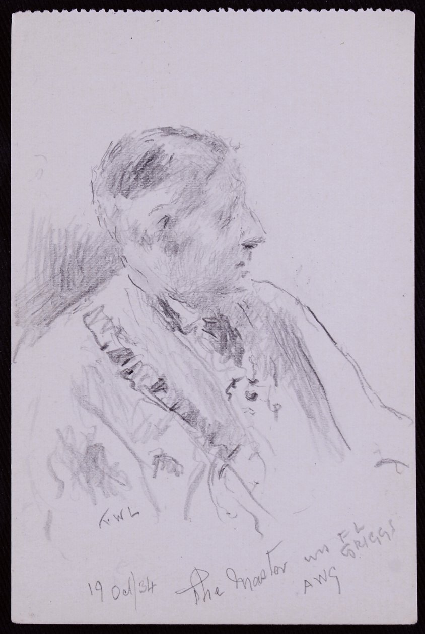 Portrett av FL Griggs av Francis Wilfred Lawson