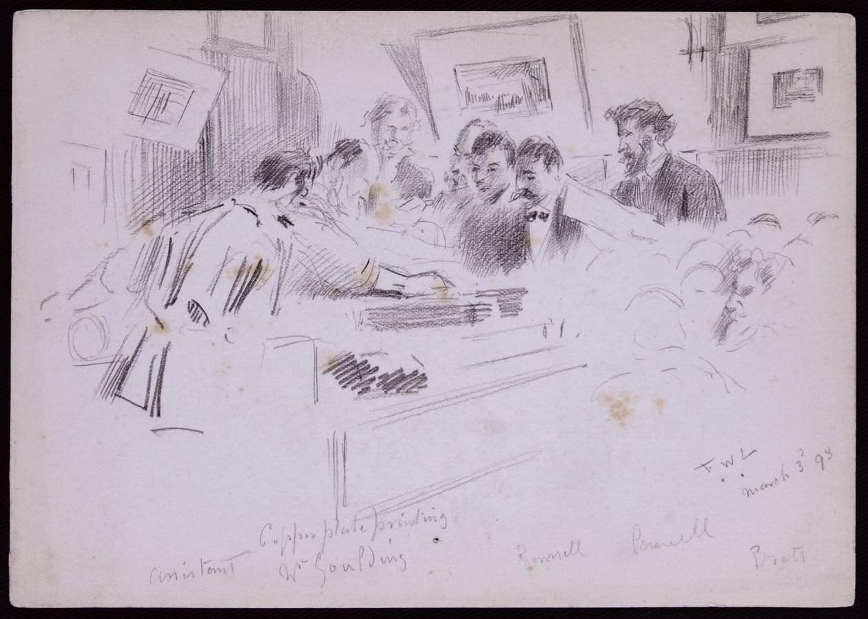 Portrett av F. Demonstrasjon Goulding av Francis Wilfred Lawson