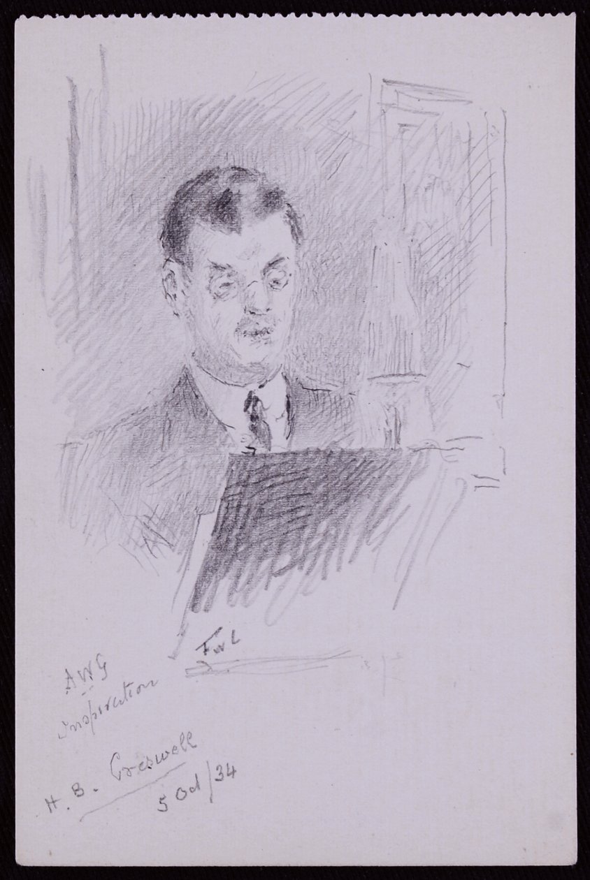 Portrett av HB Cresswell av Francis Wilfred Lawson