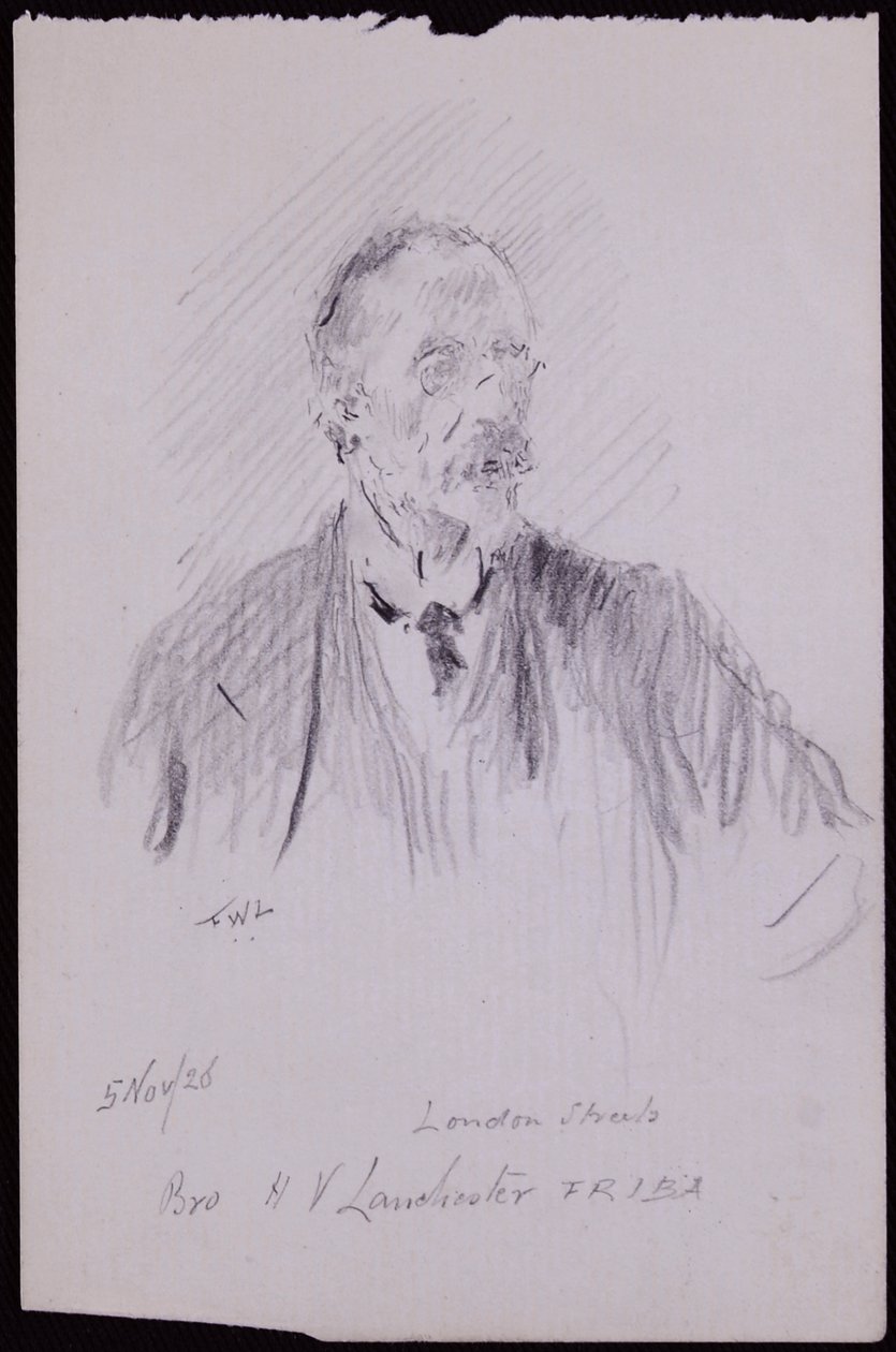Portrett av HV Lanchester av Francis Wilfred Lawson