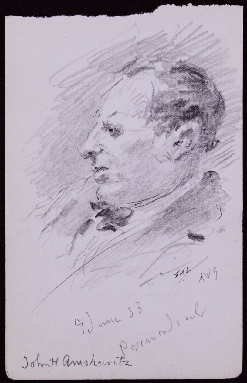 Portrett av John Amshewitz av Francis Wilfred Lawson
