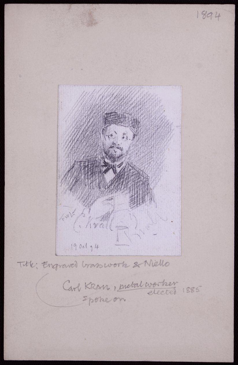 Portrett av Karl Krall av Francis Wilfred Lawson