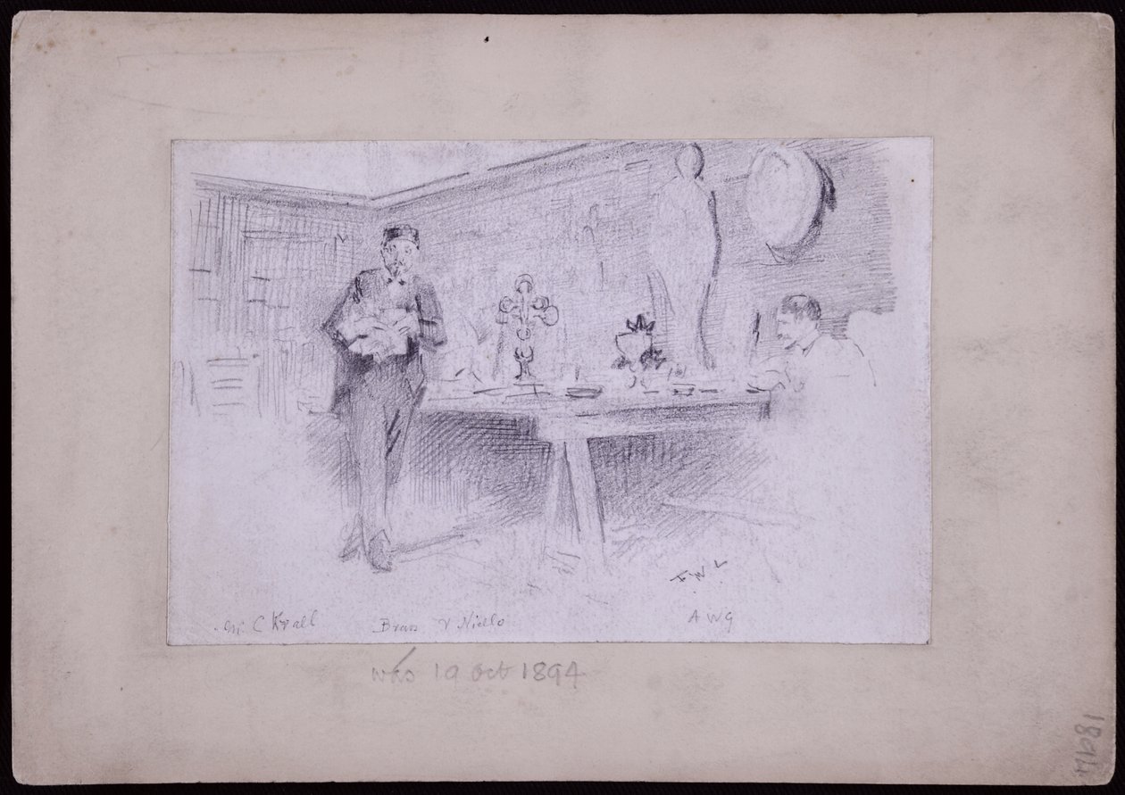 Portrett av Karl Krall av Francis Wilfred Lawson