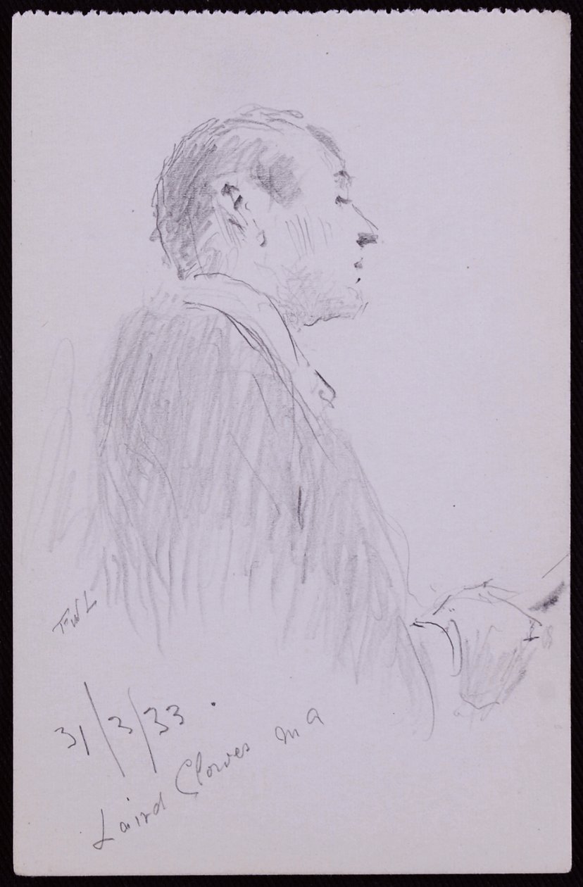Portrett av Laird Clowes av Francis Wilfred Lawson