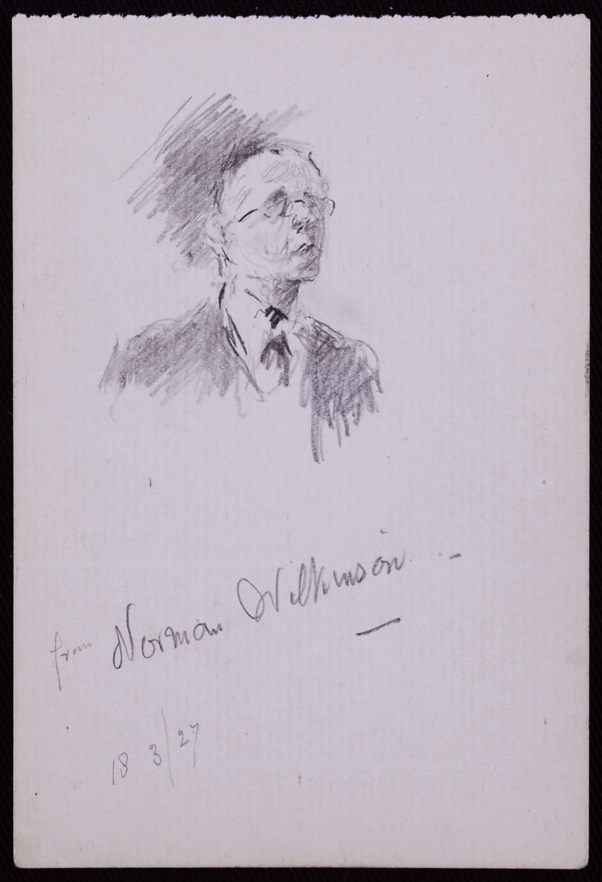 Portrett av Norman Wilkinson av Francis Wilfred Lawson