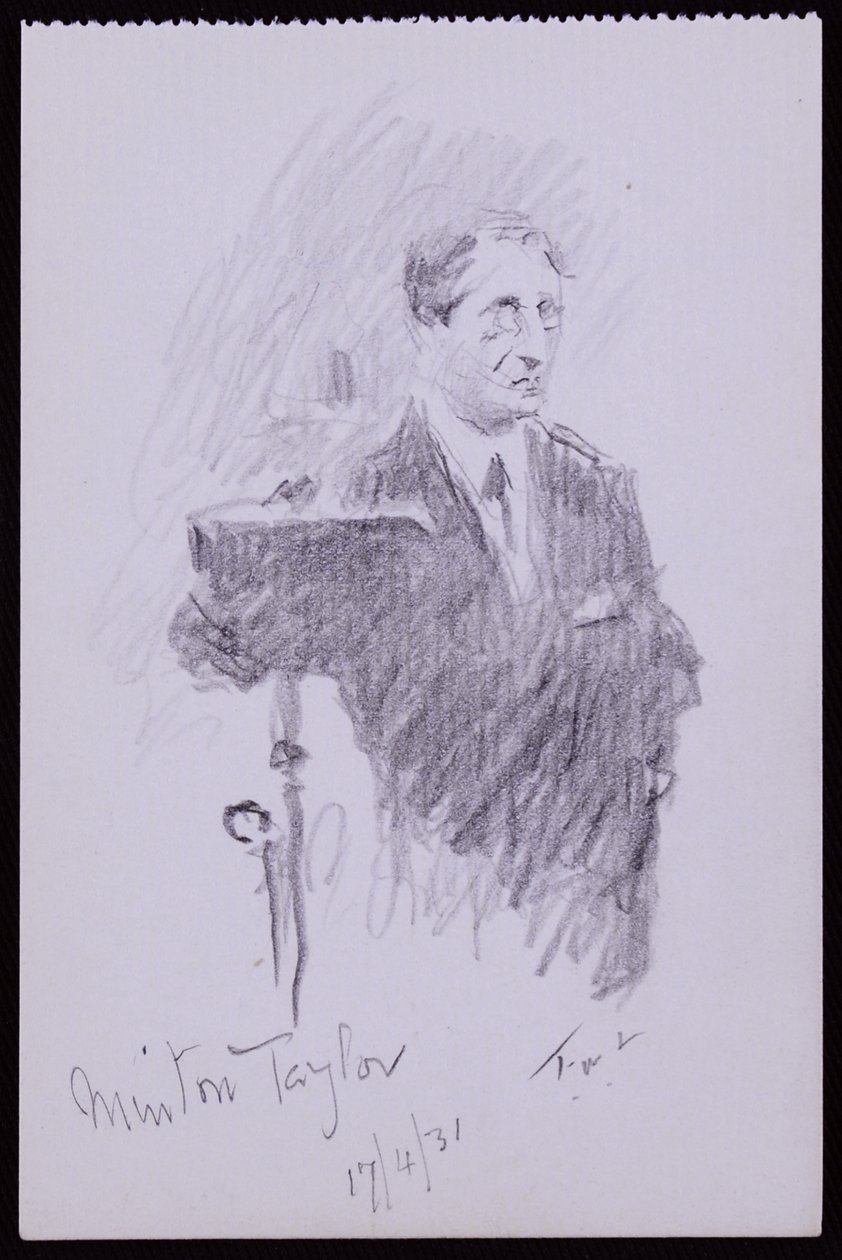 Portrett av R Minton Taylor av Francis Wilfred Lawson