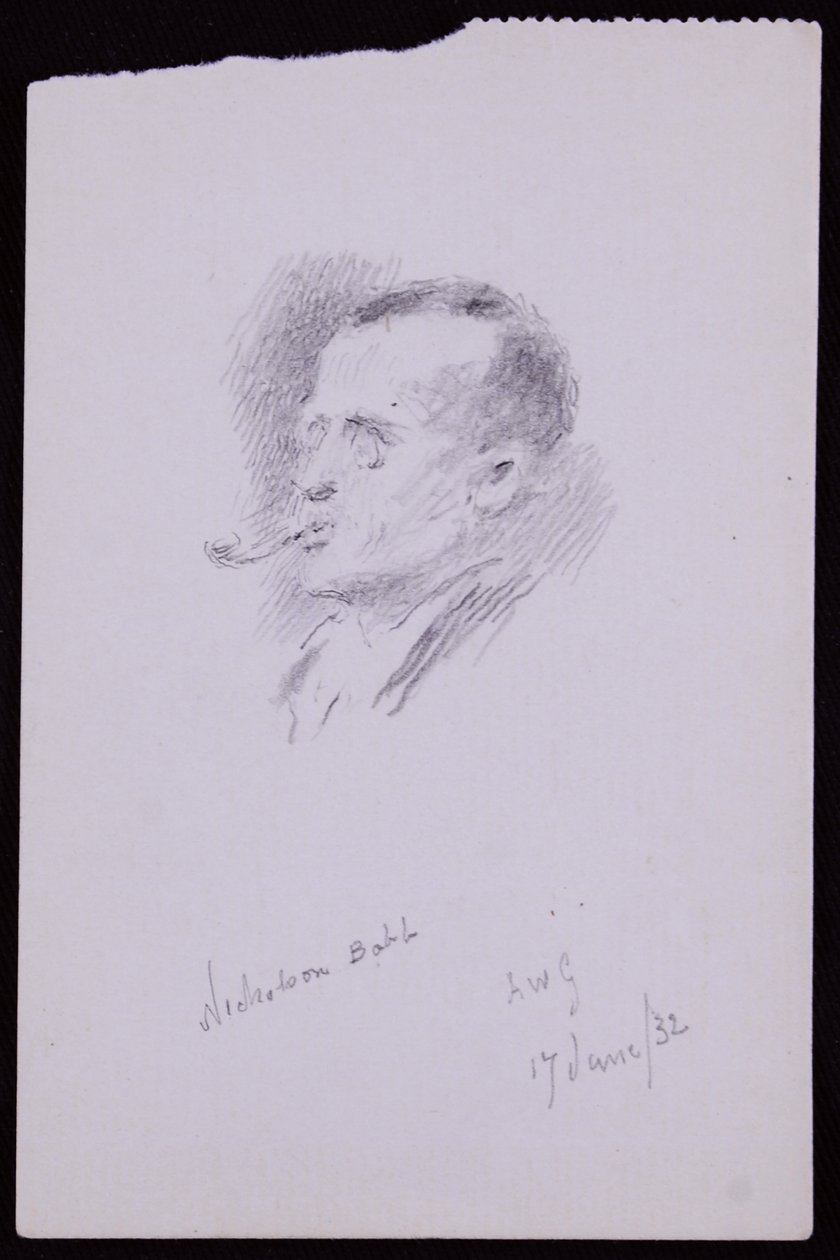 Portrett av S Nicholson Babb av Francis Wilfred Lawson