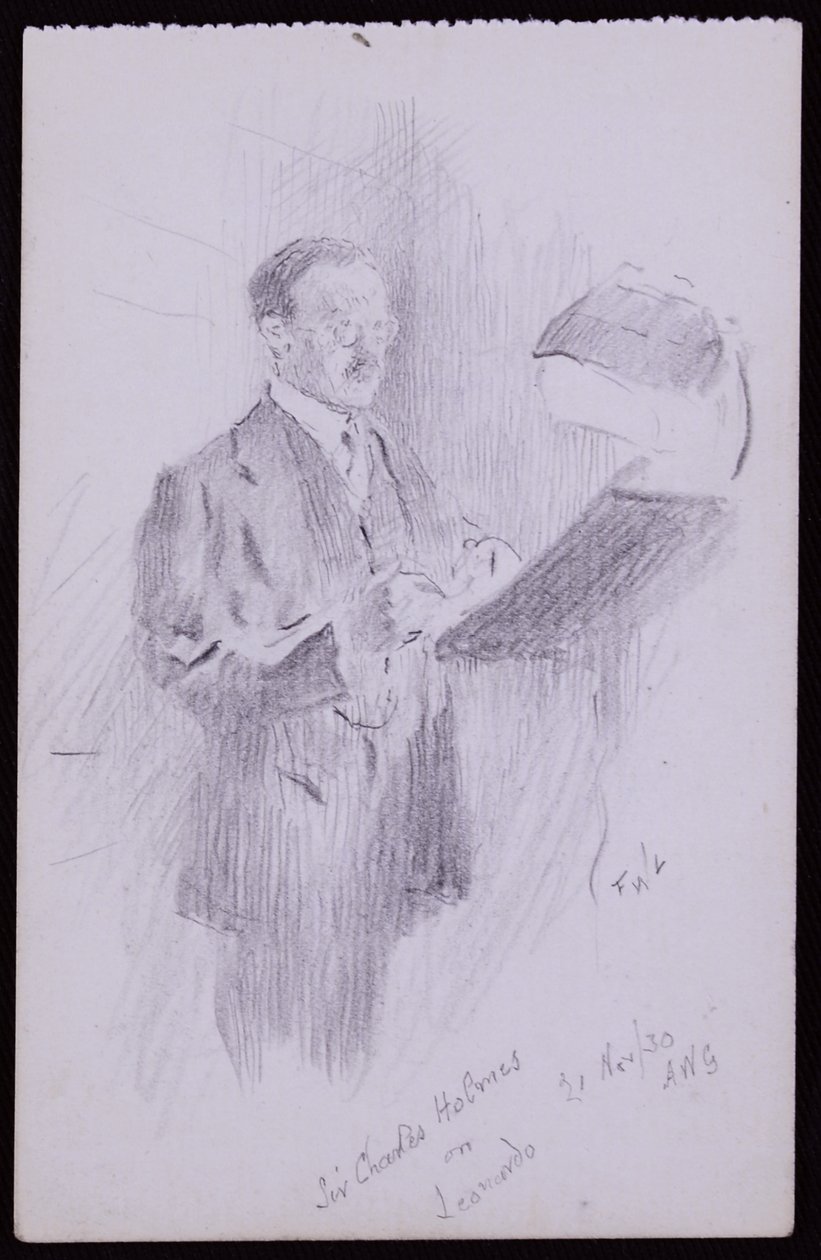 Portrett av Sir Charles Holmes av Francis Wilfred Lawson
