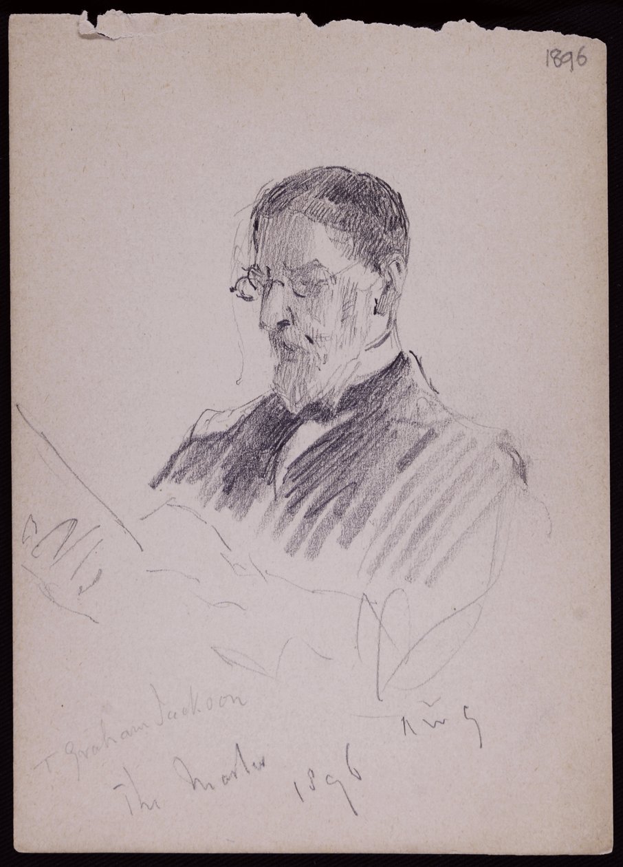 Portrett av TG Jackson av Francis Wilfred Lawson