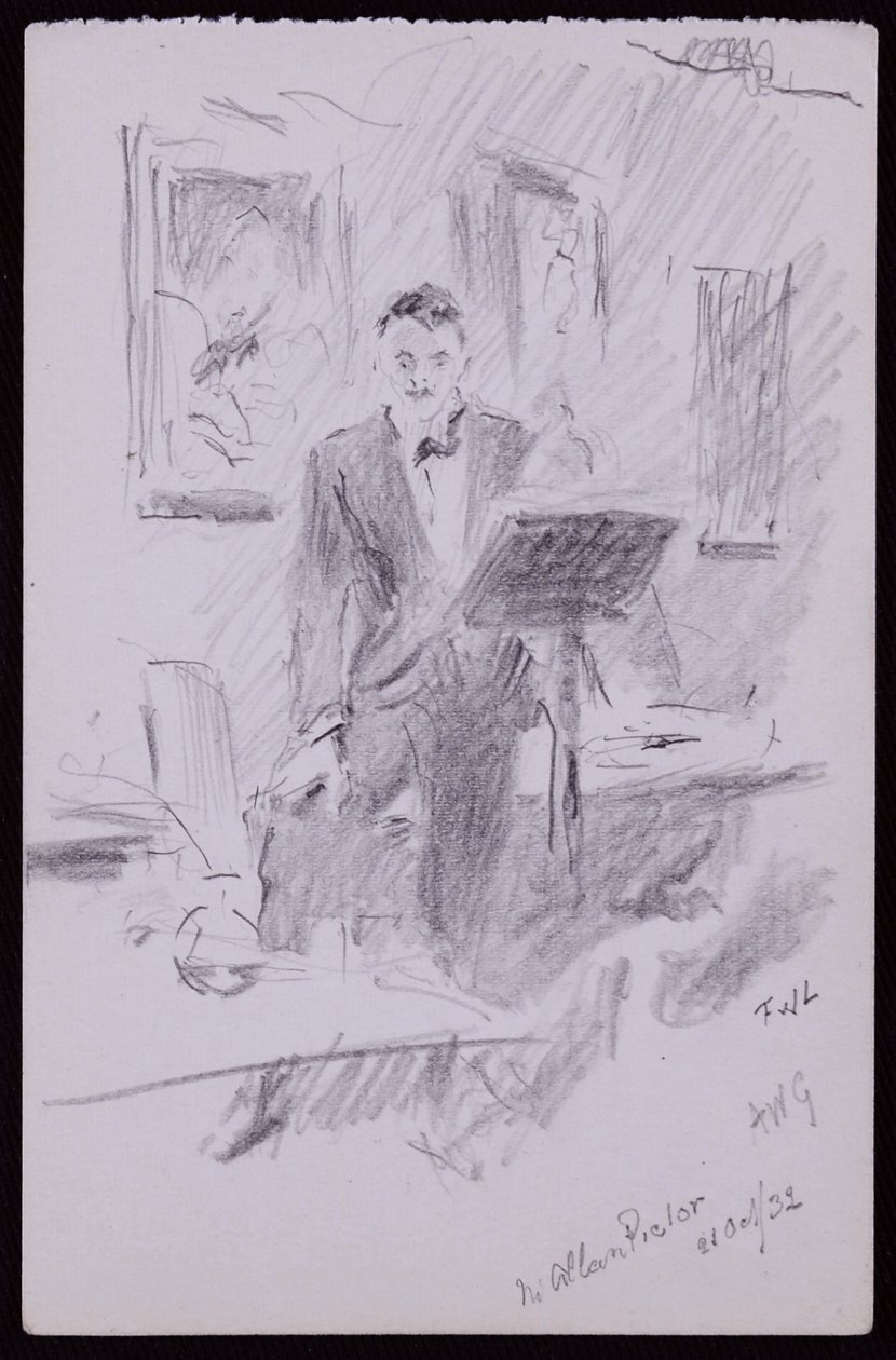 Portrett av W Allan Pictor av Francis Wilfred Lawson