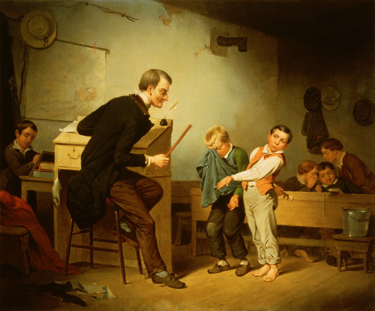 Elever blir straffet av Francis William Edmonds