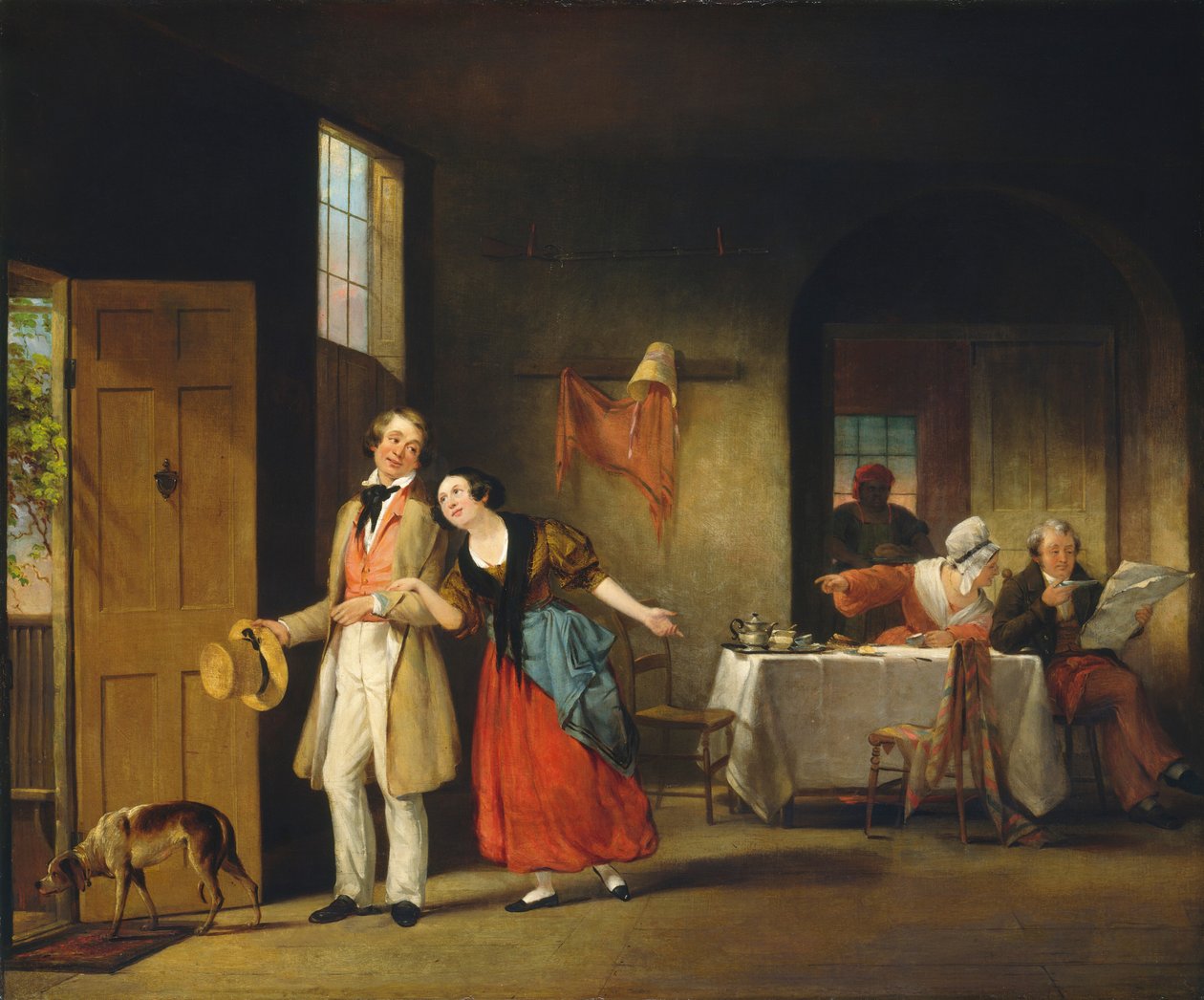 Den sjenerte fetteren av Francis William Edmonds