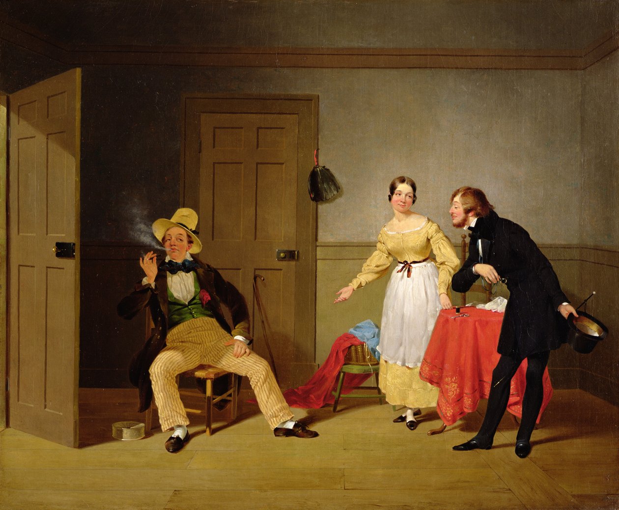 The City and Country Beaux, ca. 1838 av Francis William Edmonds