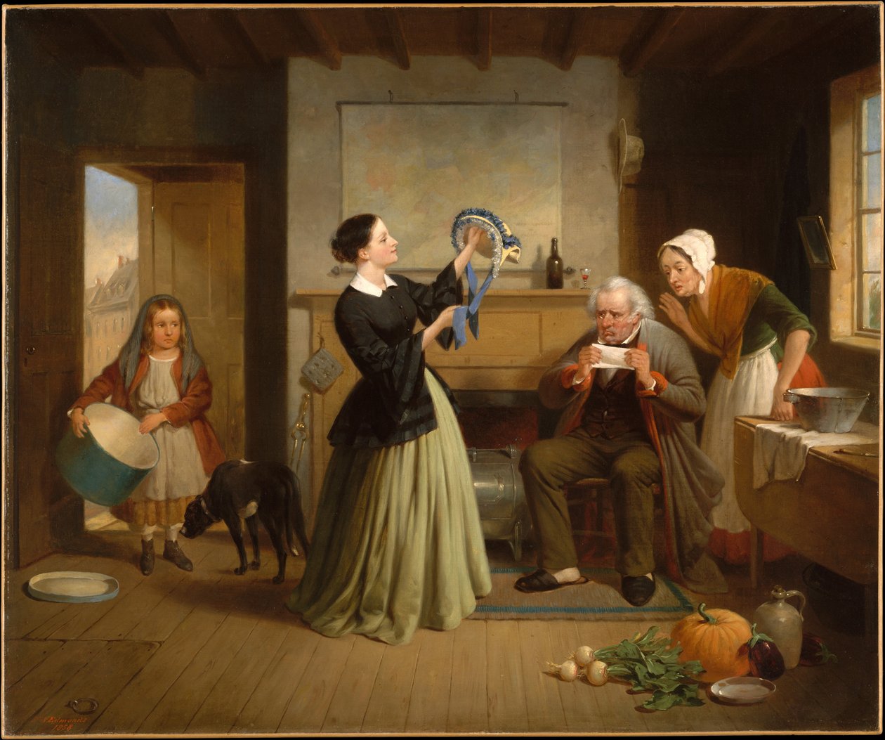 Den nye kysen av Francis William Edmonds