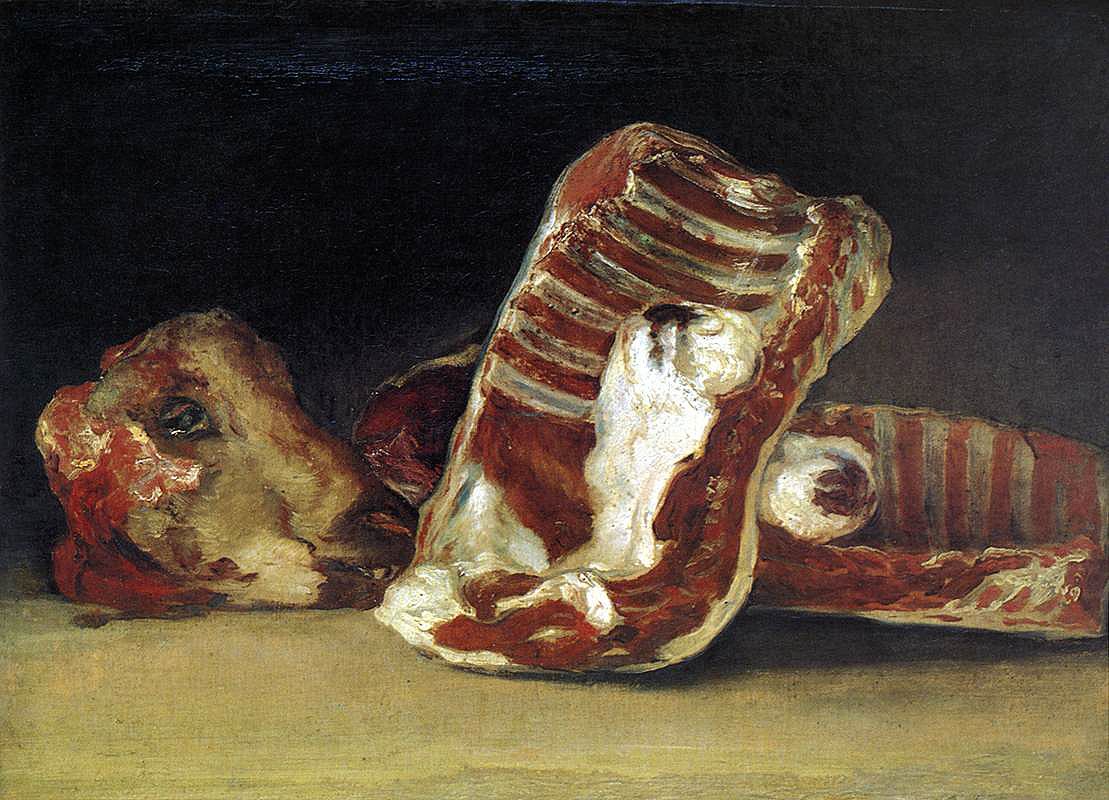 En slakteredisk av Francisco de Goya