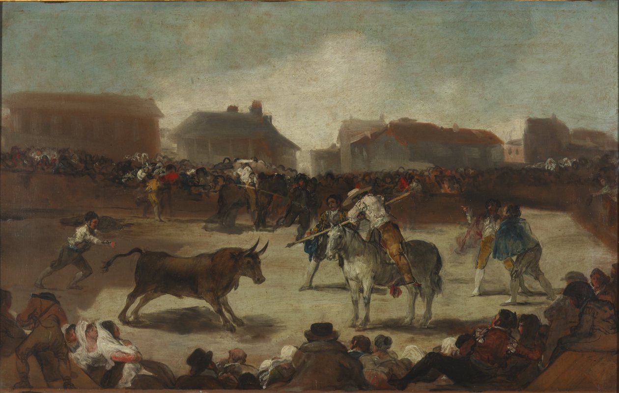 Tyrefekting i en landsby av Francisco de Goya