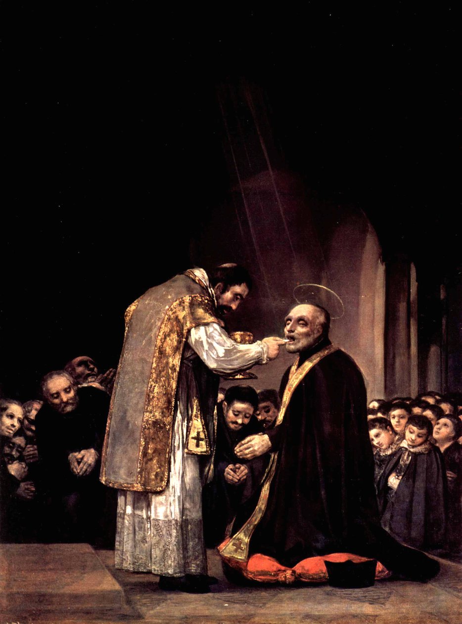Den siste nattverden til St. Joseph av Calasanza av Francisco de Goya