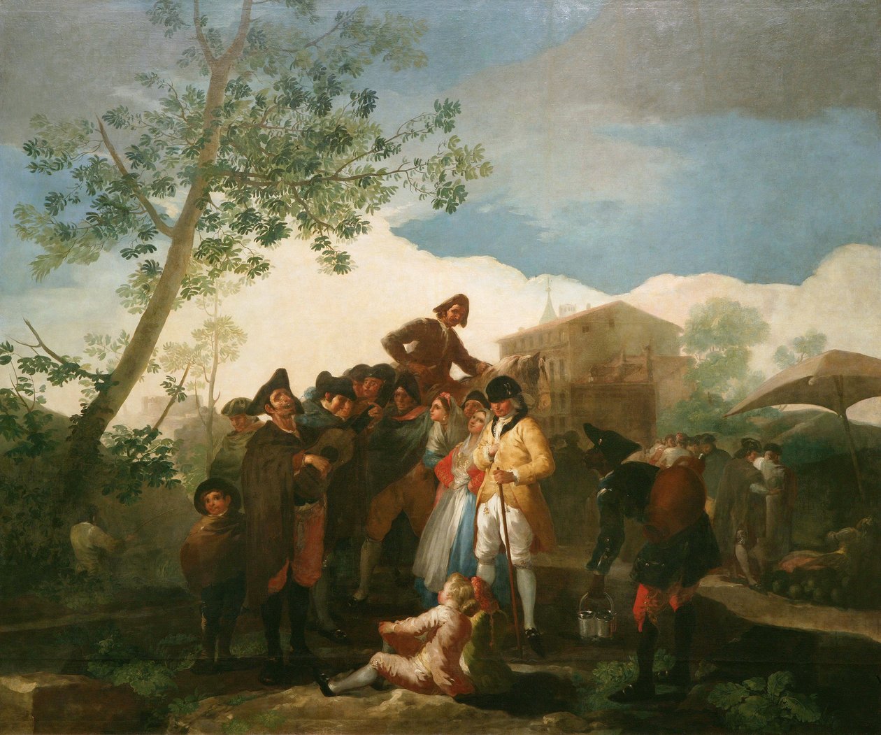 Den blinde gitaristen av Francisco de Goya