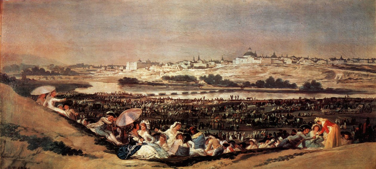Utkast til gobeliner for å dekorere det kongelige. El Pardo og El Escorial palasser av Francisco de Goya