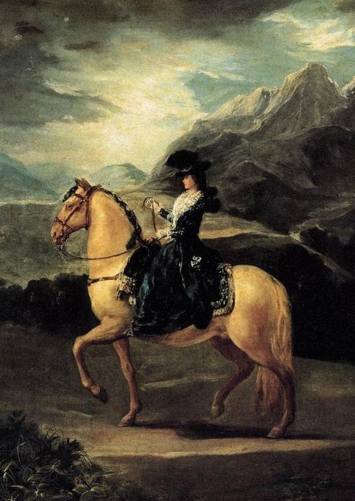 Rytterportrett av María Teresa de Vallabriga av Francisco de Goya