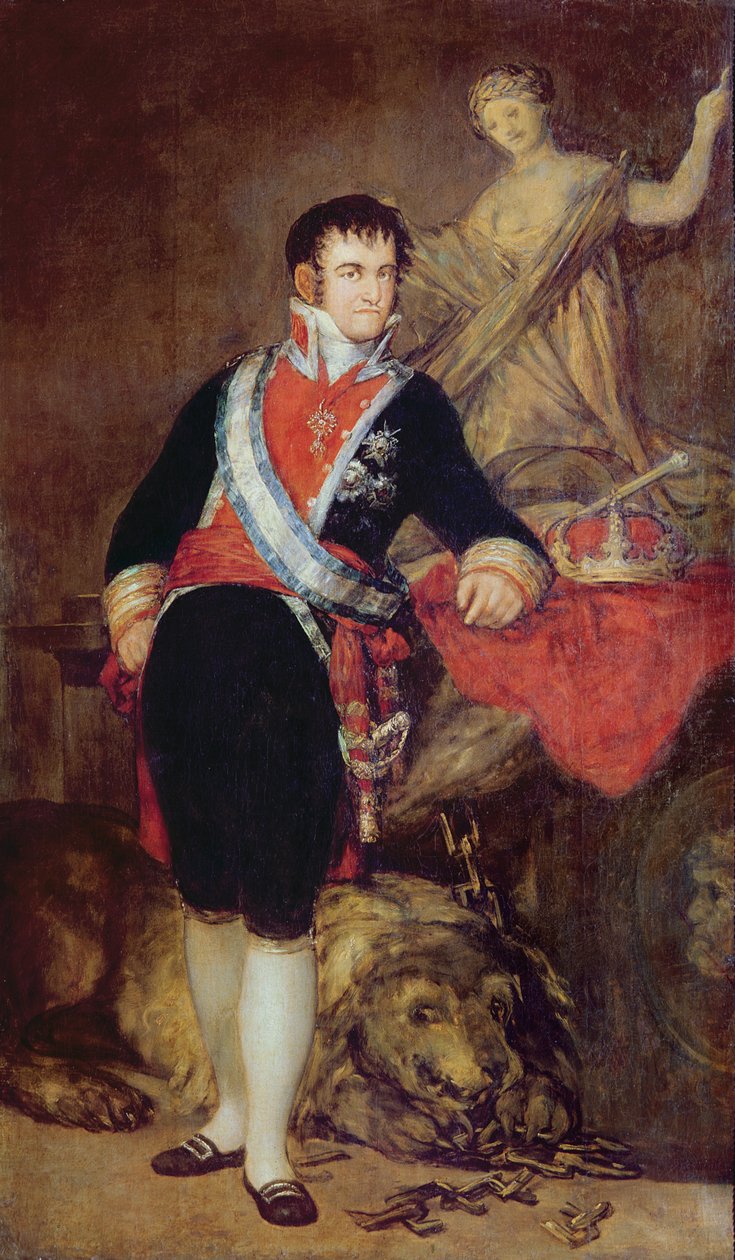 Ferdinand VII (1784-1833) av Bourbon, 1814 av Francisco de Goya