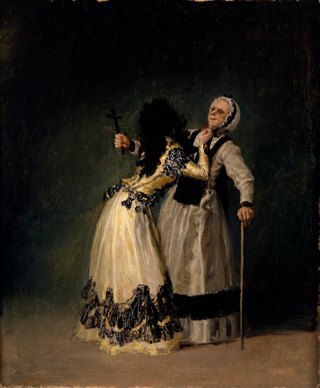 Hertuginnen av Alba og de salige av Francisco de Goya