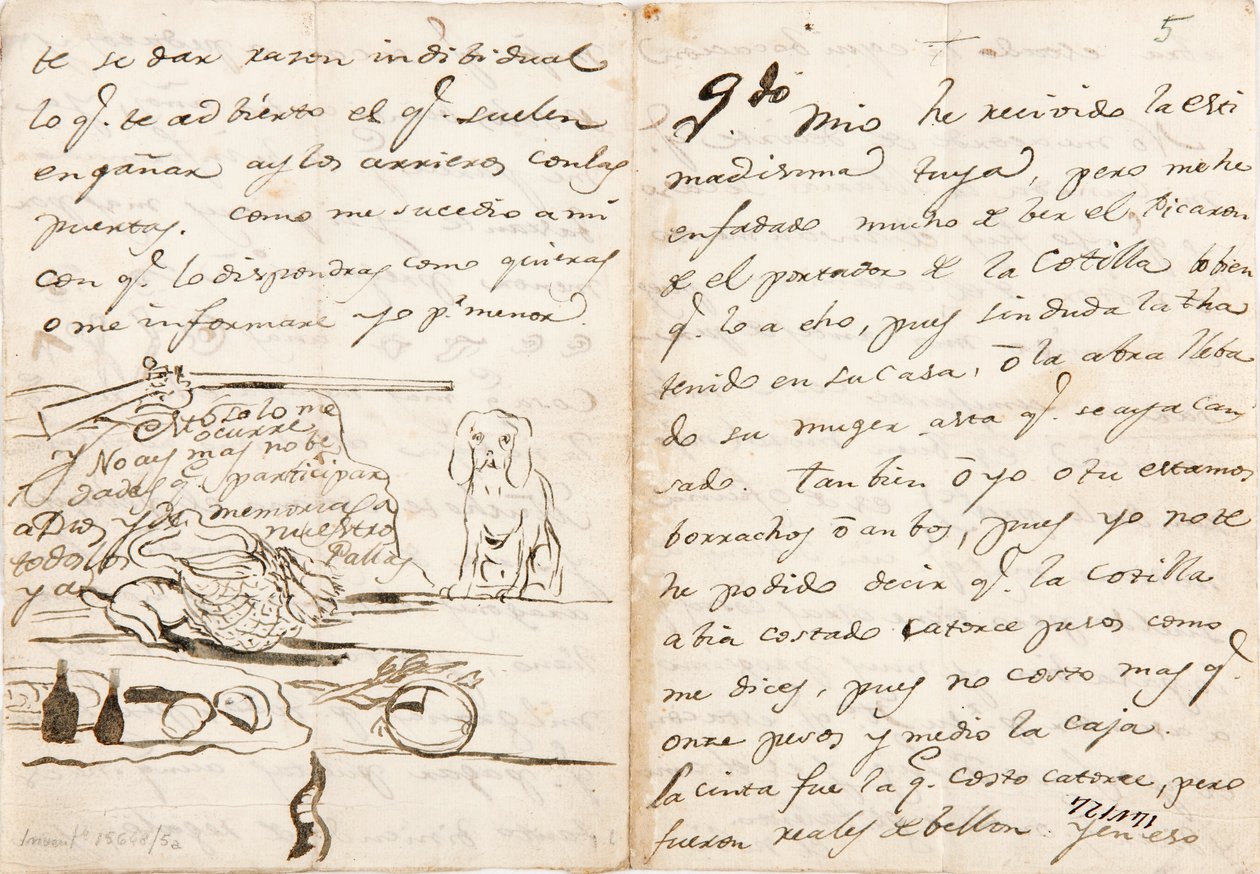 Brev til Martín Zapater av Francisco de Goya
