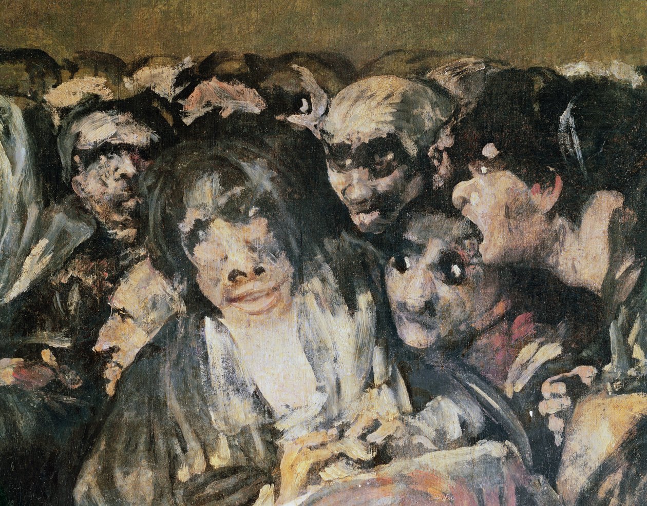 Pilegrimsreise til San Isidro, 1821 (detalj av 38639) av Francisco de Goya