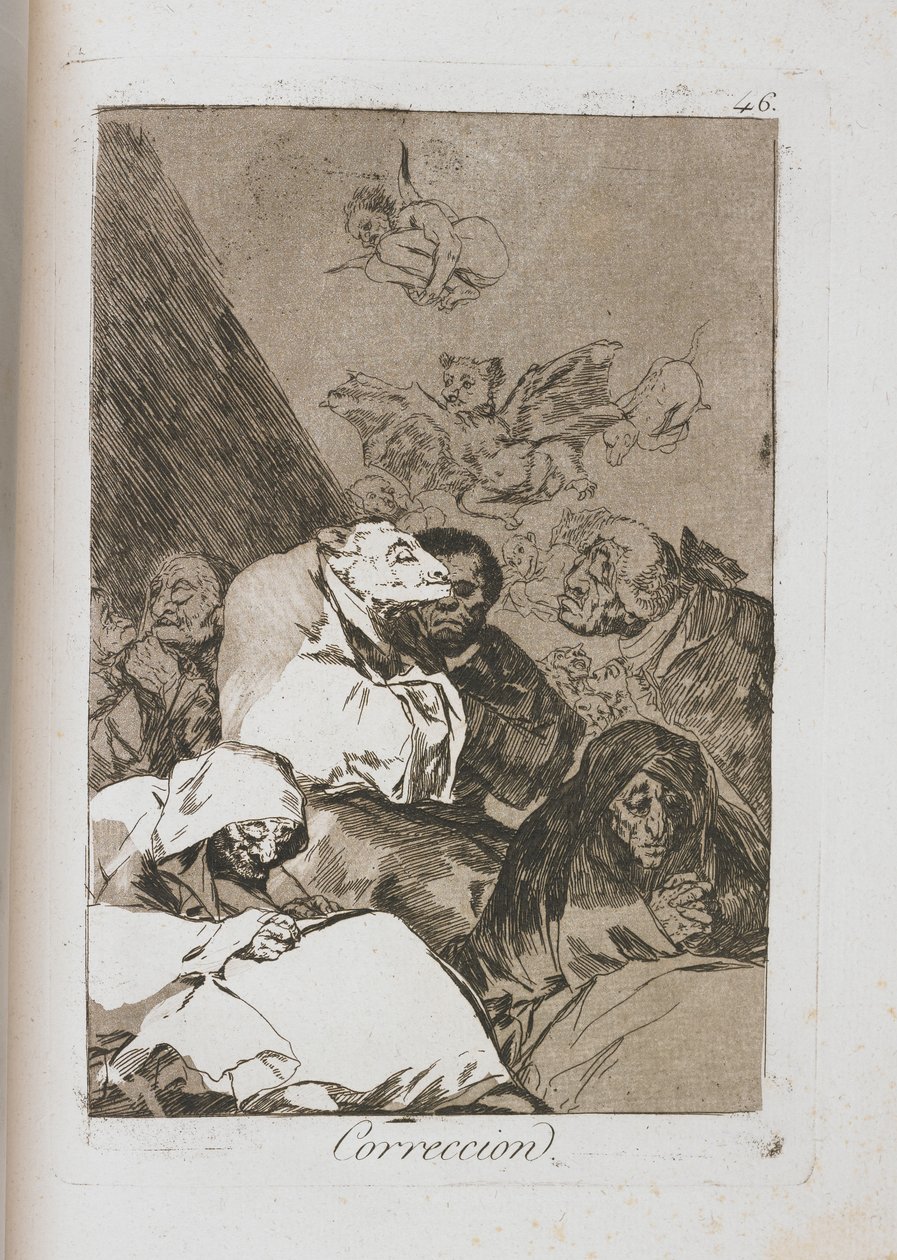 Tallerken fra Los Caprichos, 1797-1798 av Francisco de Goya