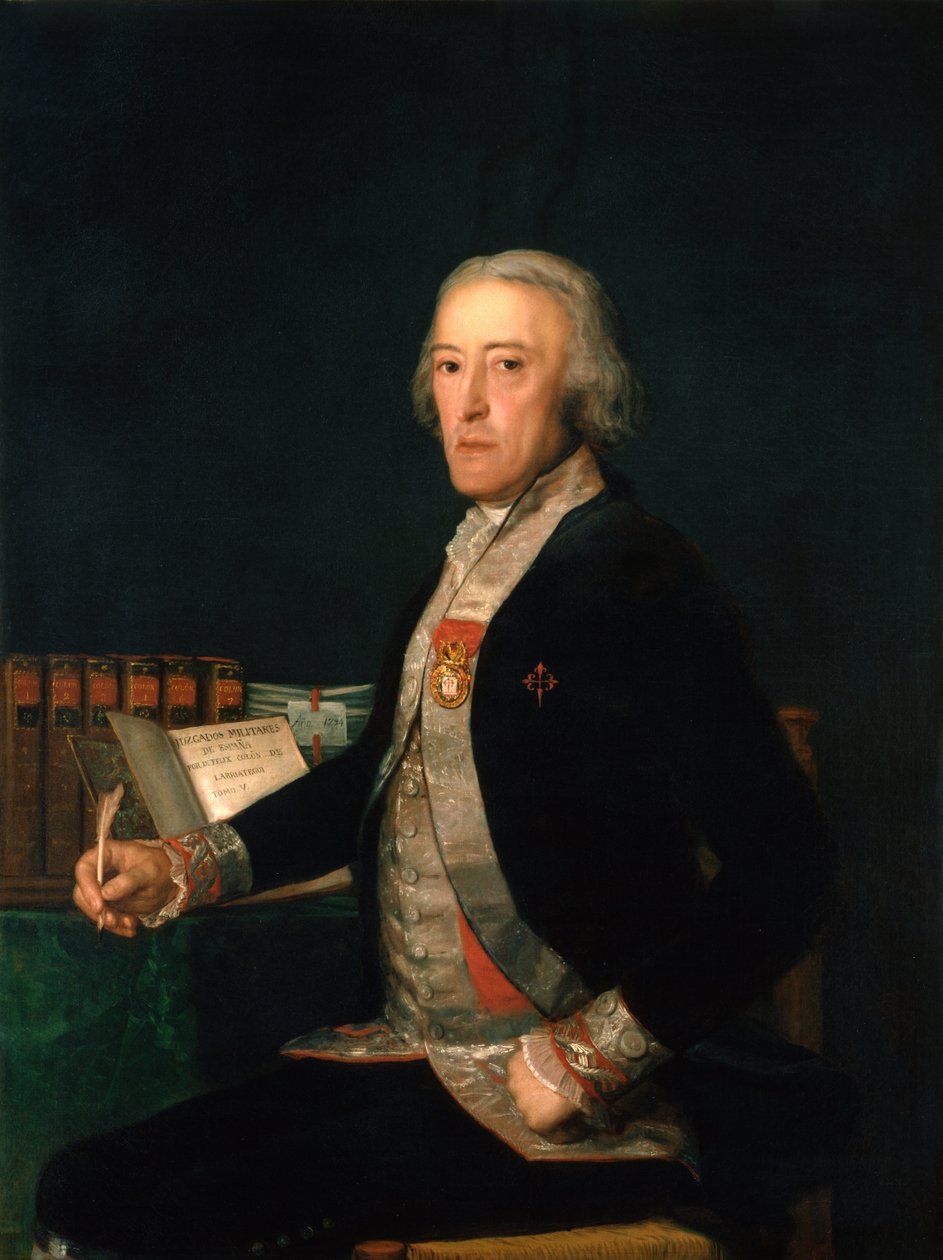 Portrett av Félix Colón de Larriátegui av Francisco de Goya