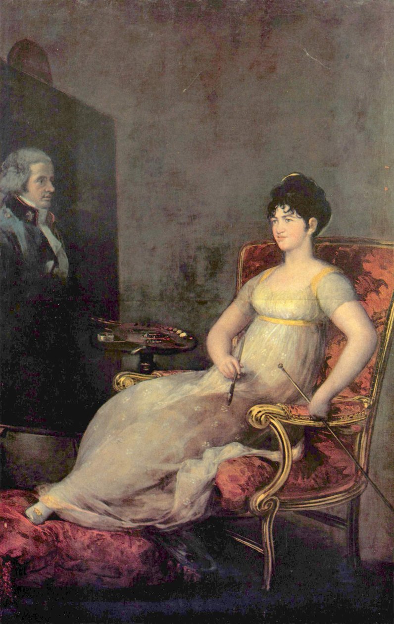 Portrett av María Tomasa Palafox, hertuginne av Medina Sidonia og marsjoninne av Villafranca av Francisco de Goya