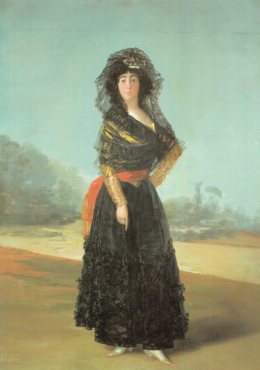 Portrett av hertuginnen av Alba av Francisco de Goya