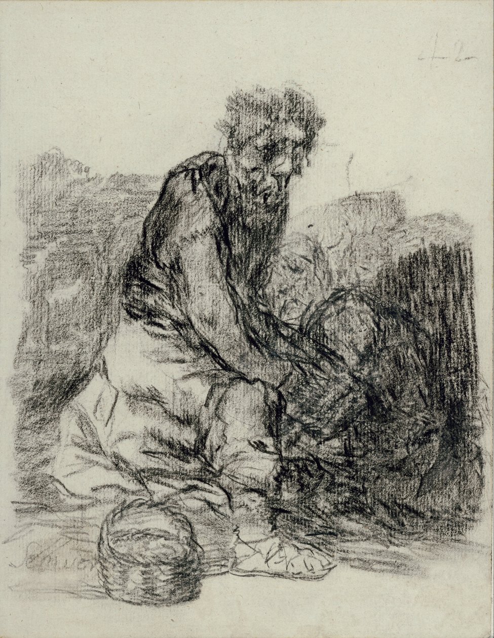 Se muer (en) (De dør) av Francisco de Goya