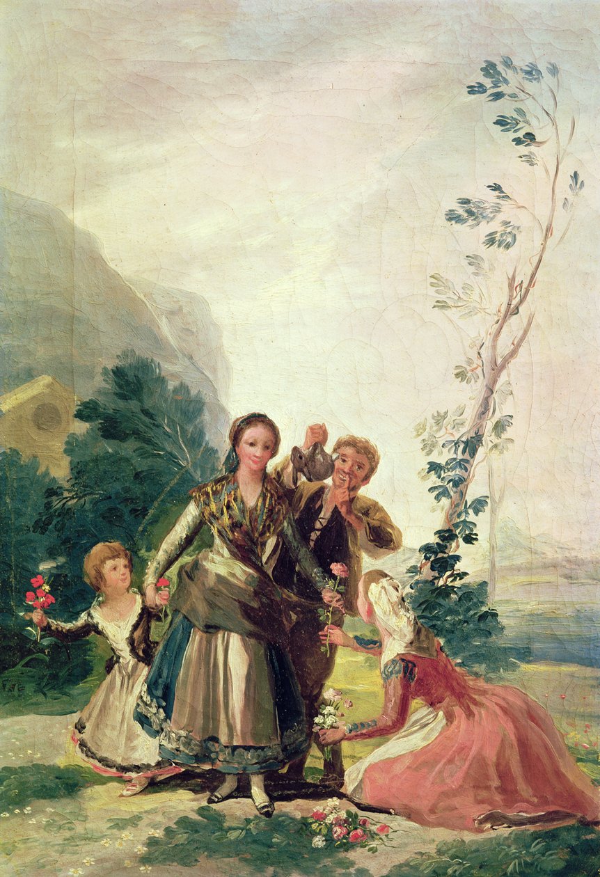 Våren eller blomsterselgeren, 1786 av Francisco de Goya