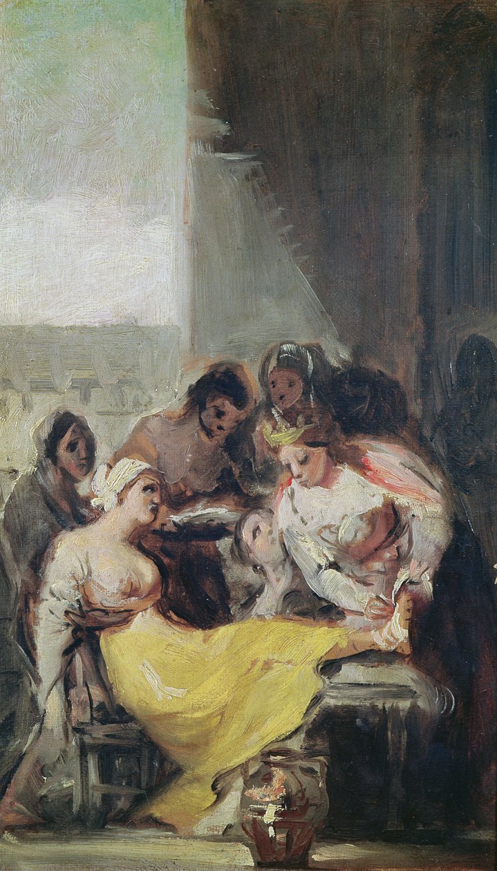 St. Isabella omsorg for spedalske av Francisco de Goya
