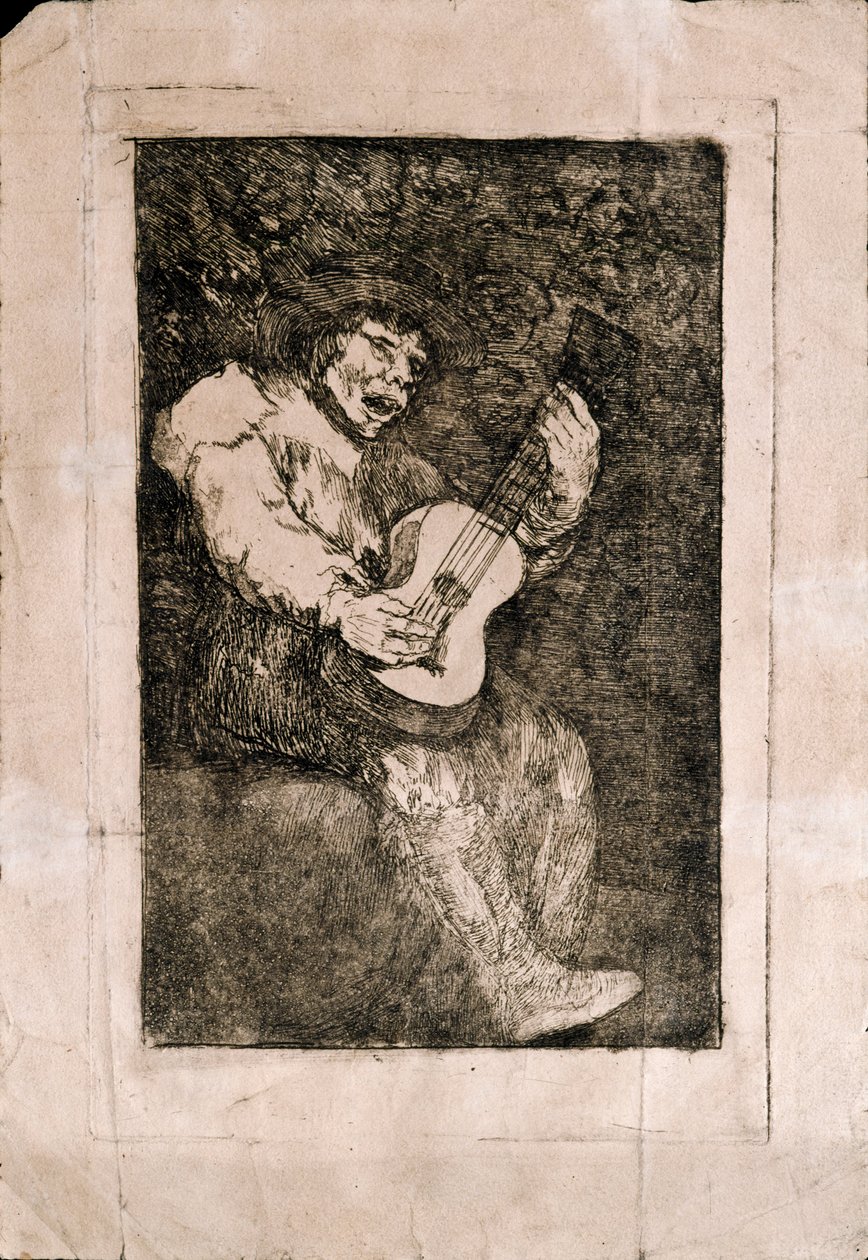 Den blinde sangeren av Francisco de Goya