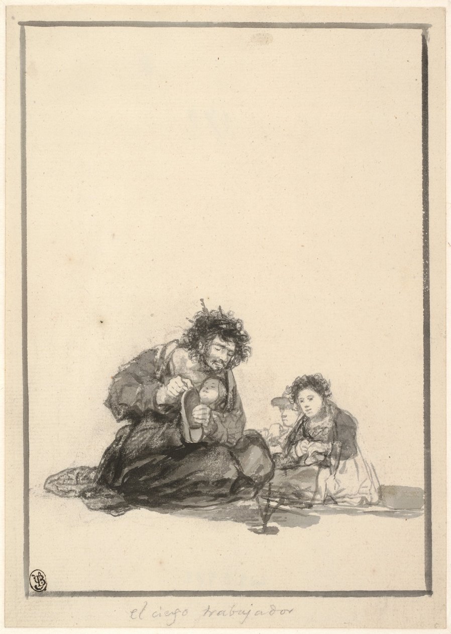 The Blind Worker, ca. 1815-1820 av Francisco de Goya