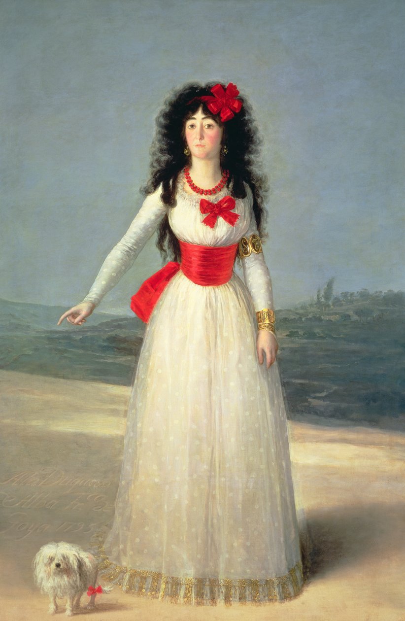Hertuginnen av Alba, 1795 av Francisco de Goya