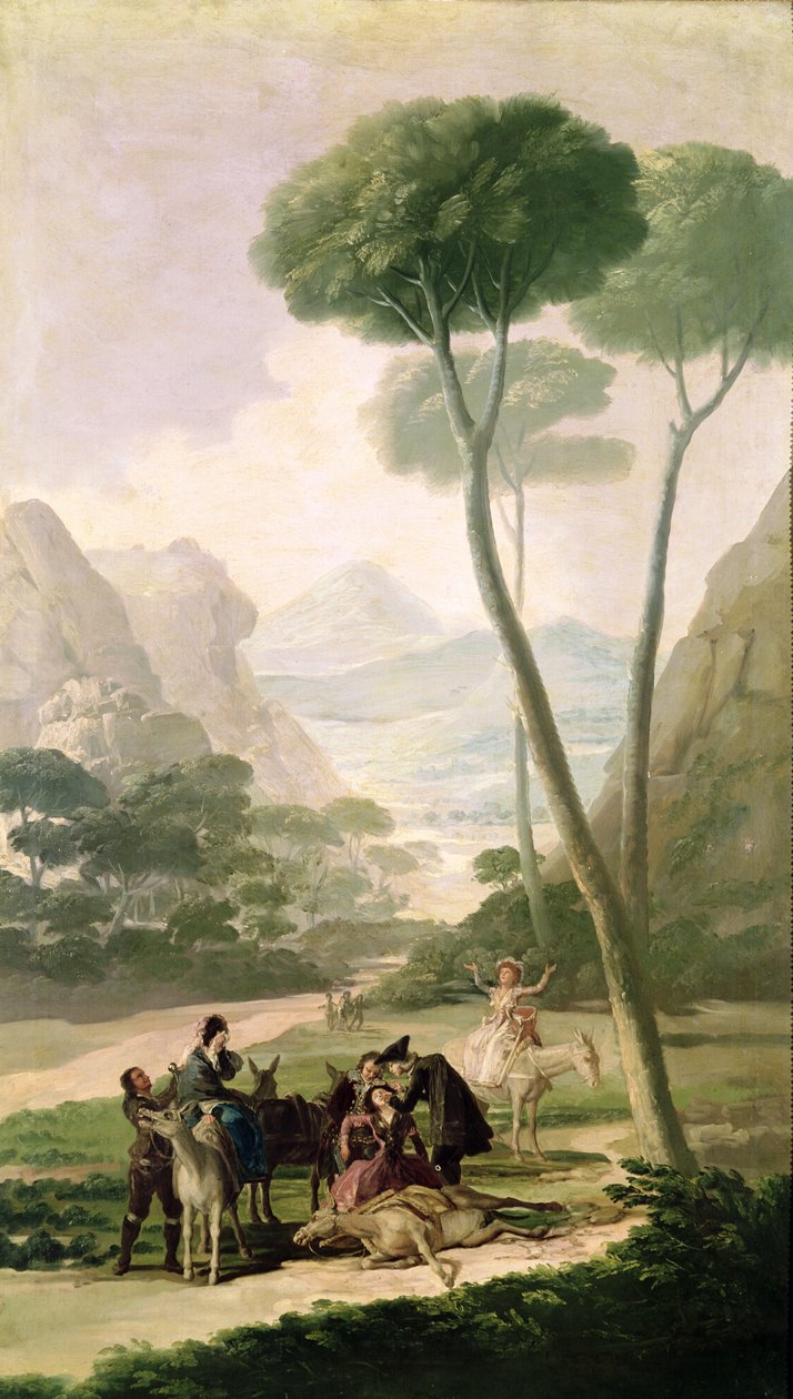 Fallet eller ulykken, 1787 av Francisco de Goya