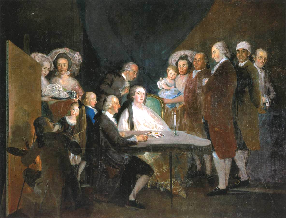 Familien til Infante Don Luis av Francisco de Goya