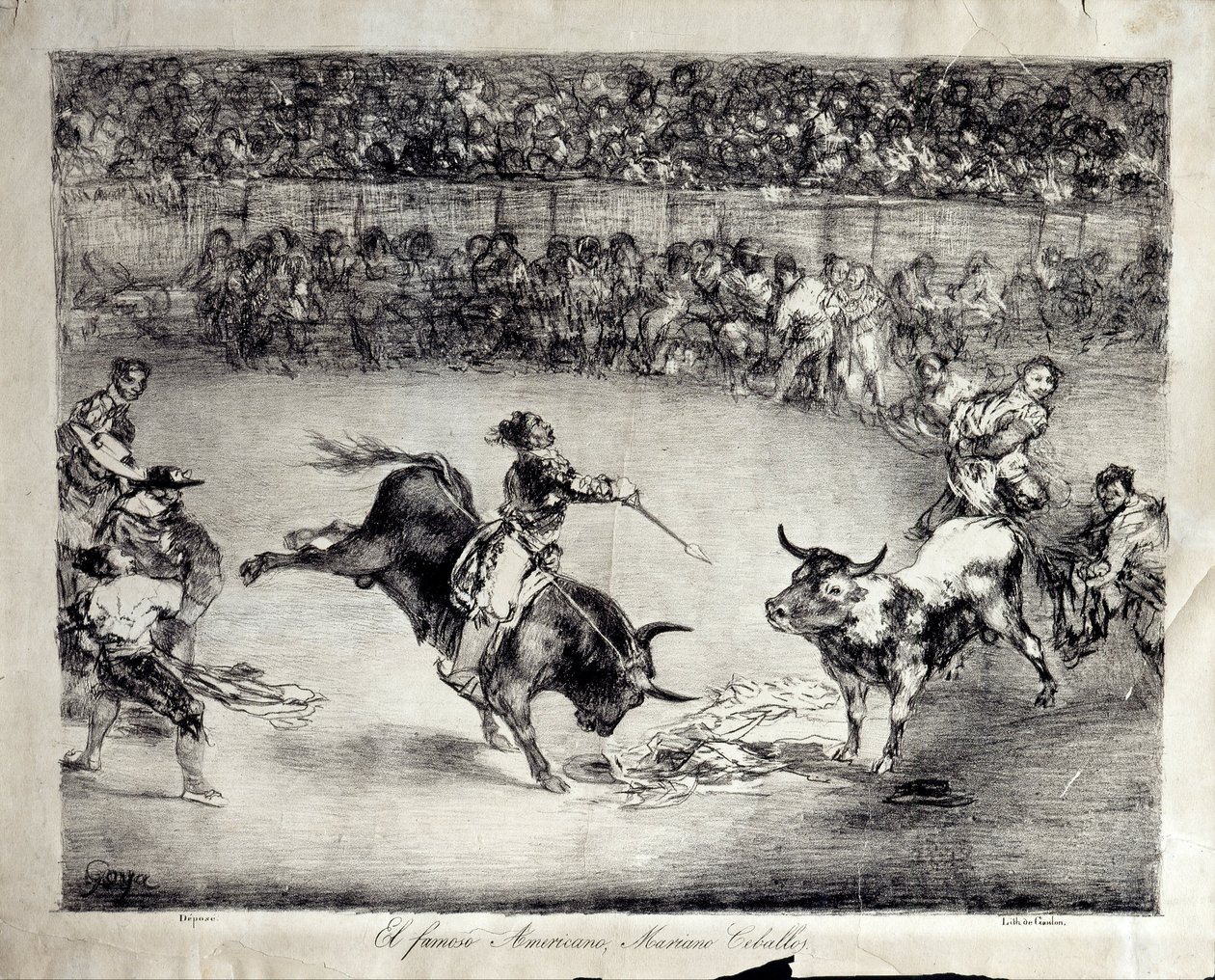 Den berømte amerikaneren, Mariano Ceballos av Francisco de Goya