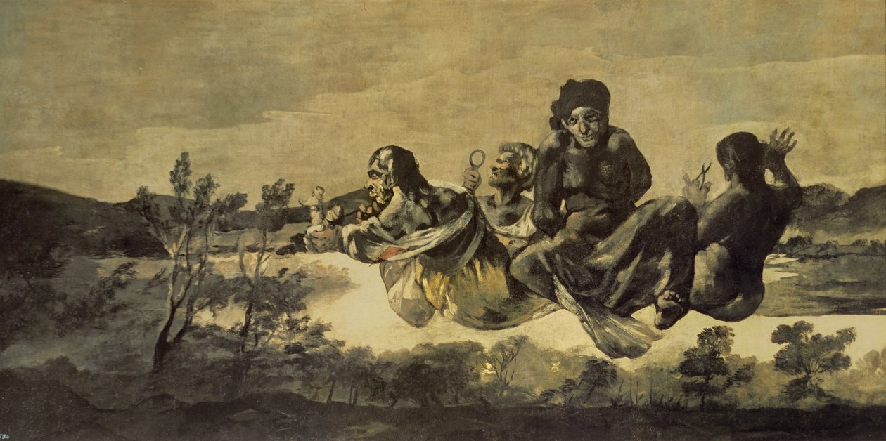 Skjebnene, 1819-23 av Francisco de Goya