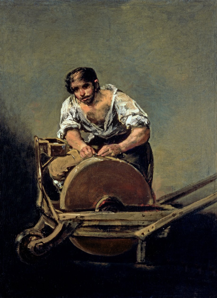 Knivsliperen, ca. 1808-12 av Francisco de Goya