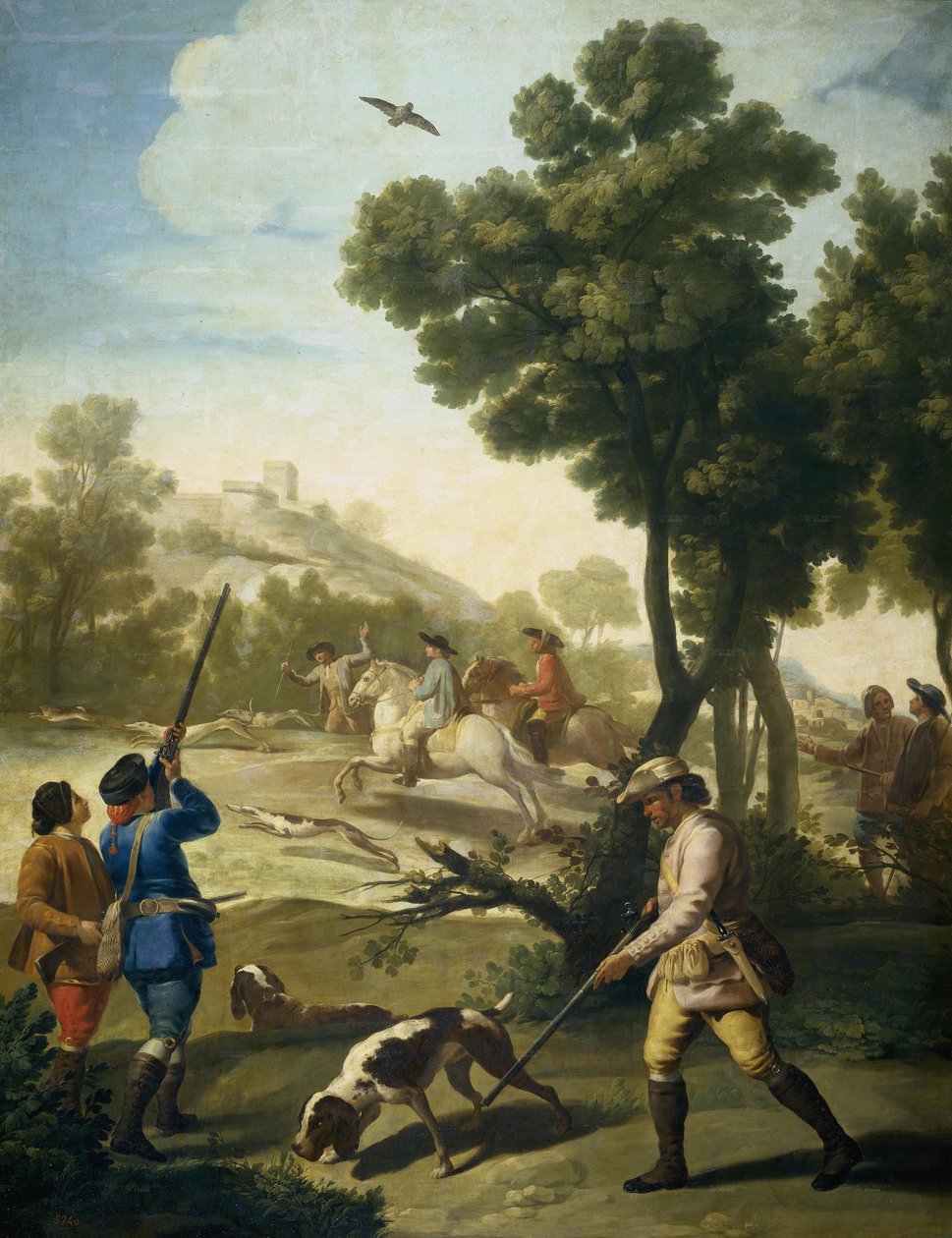 Vaktelskytingen av Francisco de Goya