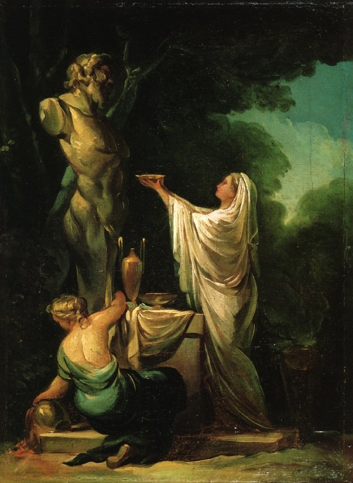 Offer til Priapus av Francisco de Goya