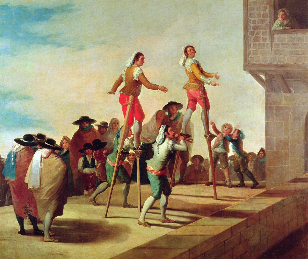 Styltene, ca. 1791-92 av Francisco de Goya