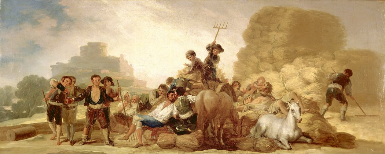 The Threshing Floor av Francisco de Goya