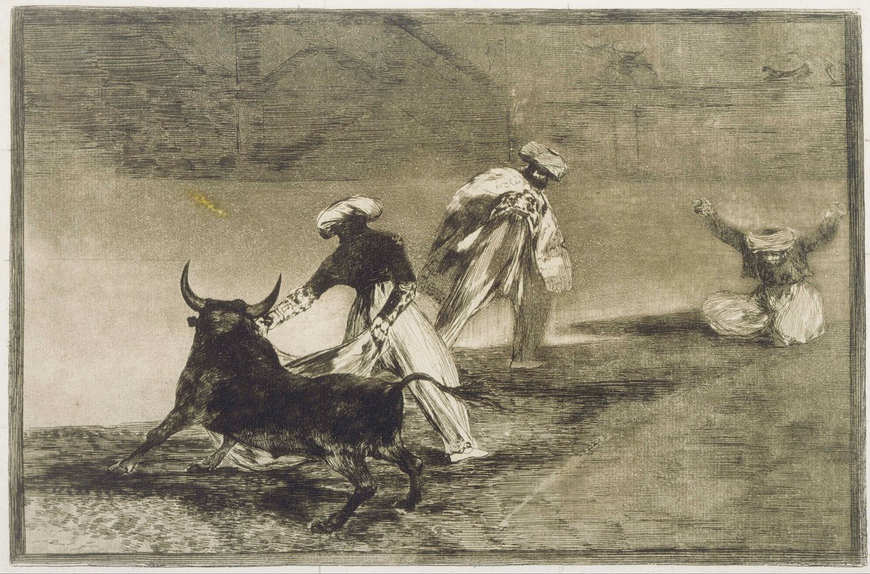 They Play Another with the Cape ... fra L av Francisco de Goya